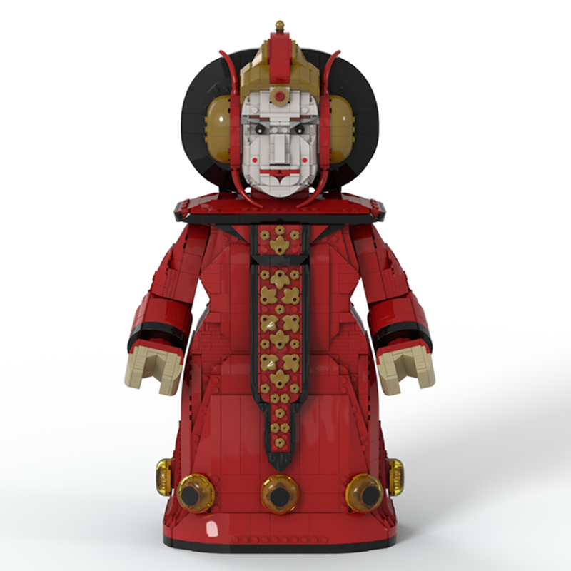 Goat Bricks Star Movie Padmé Amidala (Queen outfit)  Mega Figure Model