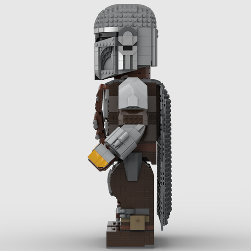 Goat Bricks Star Movie The Mandalorian Mega Figure Model