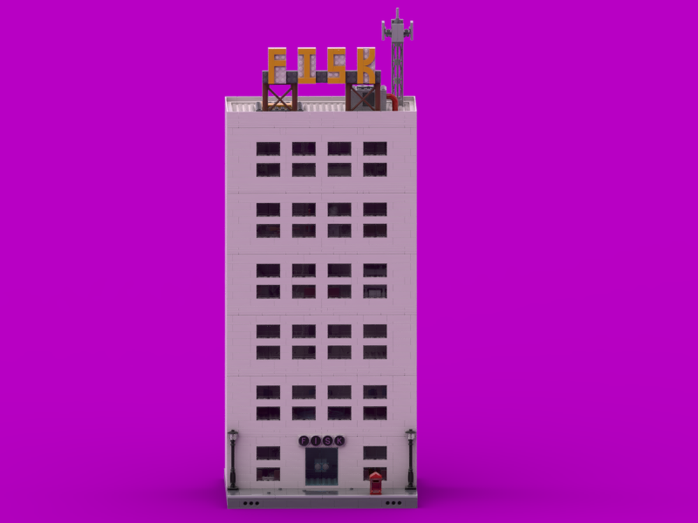 Goat Bricks Super Heroes Marvel Movie Fisk Tower Street View Model