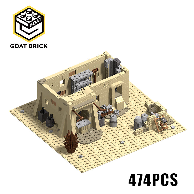 Goat Bricks Tatooine Mos Eisley Scrap Dealer Building Blocks Model