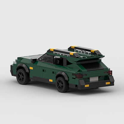 Goat Bricks Subaru Outback Wilderness (Olive Green) Building Blocks Model