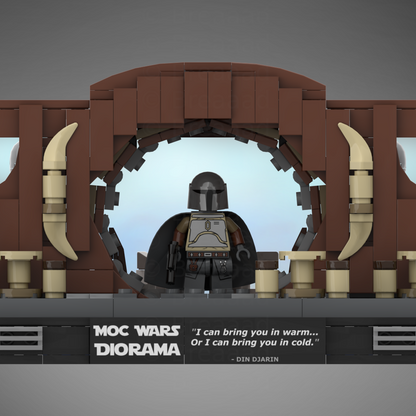 Goat Bricks Star Movie Hey Mando! (Diorama Collection - Mando Season 1) Building Blocks Model