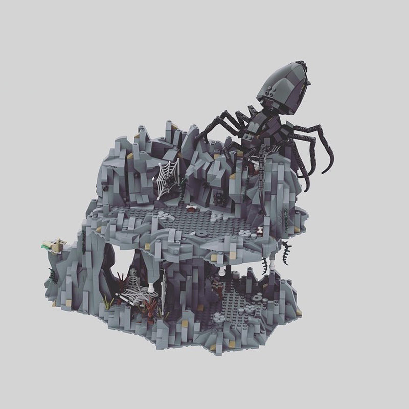 Goat Bricks Shelob's Lair Building Blocks Model