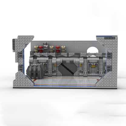 Goat Bricks Star Movie IKEA Expedit Venator Class Hangar Showcase Module Building Blocks Model