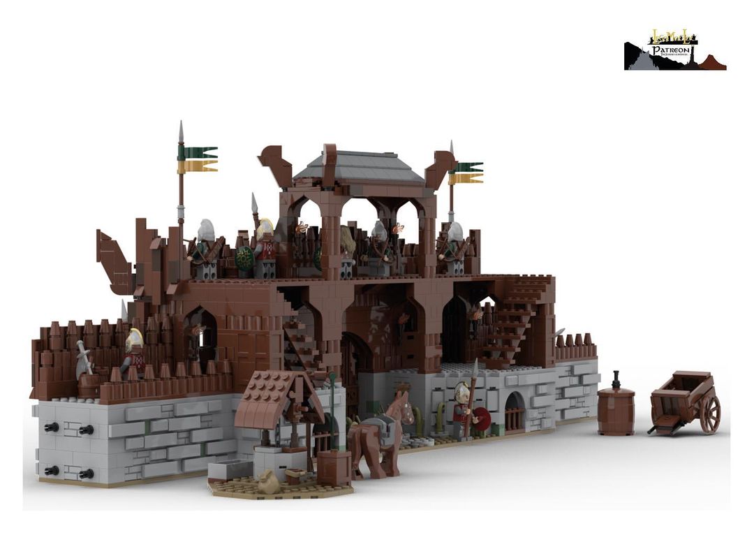 Goat Bricks UCS Edoras - Great Walls Building Blocks Model