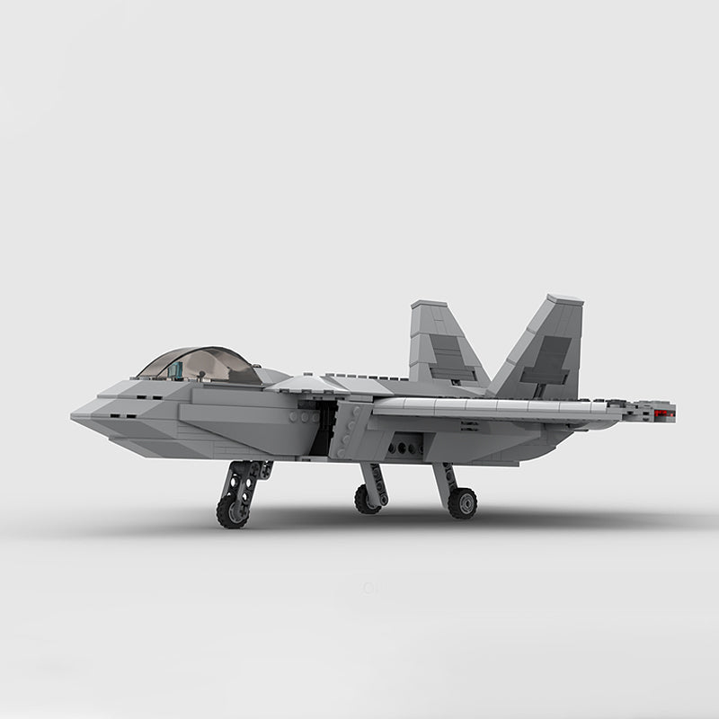 Goat Bricks Lockheed Martin F-22 Raptor Building Blocks Model