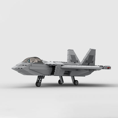 Goat Bricks Lockheed Martin F-22 Raptor Building Blocks Model