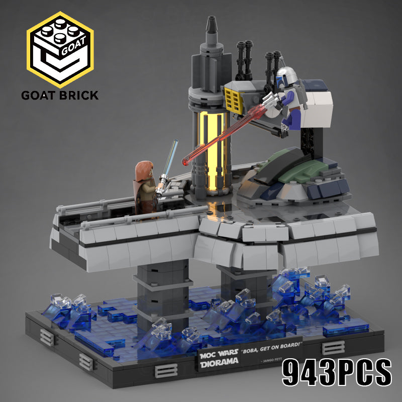 Goat Bricks Star Movie Duel on Kamino Building Blocks Model