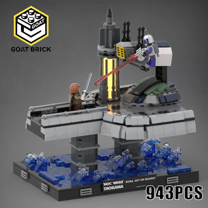 Goat Bricks Star Movie Duel on Kamino Building Blocks Model