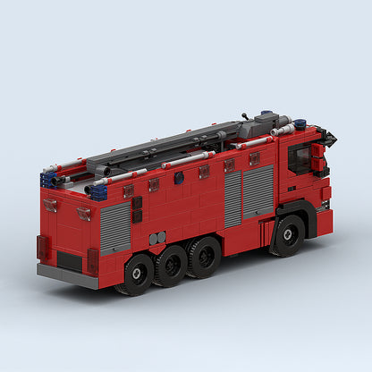 Goat Bricks NHN Fire Foam Tender Building Blocks Model