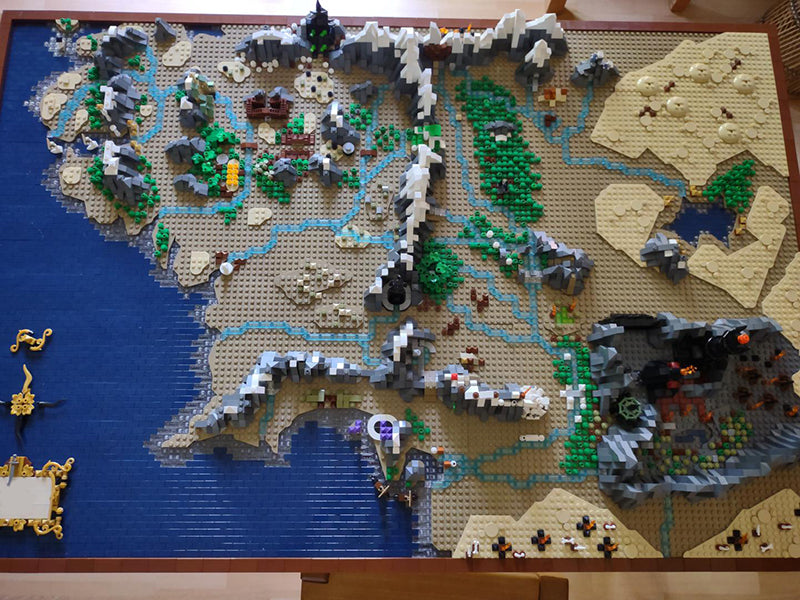 Goat Bricks UCS Middle Earth Map Building Blocks Model