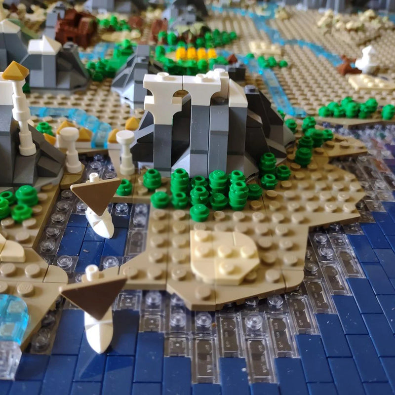 Goat Bricks UCS Middle Earth Map Building Blocks Model