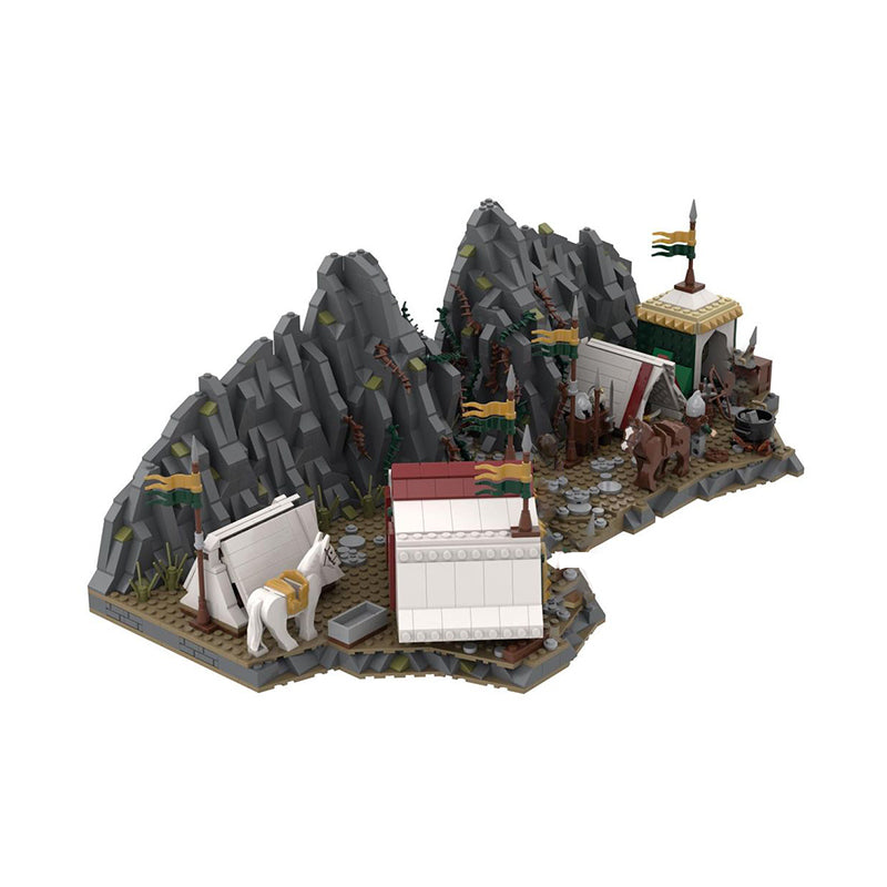 Goat Bricks Marshalling at Dunharrow Building Blocks Model