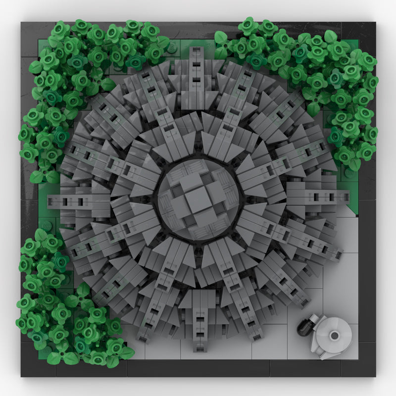 Goat Bricks Star Movie Yavin 4 Rebel Base - Architecture Scale Building Blocks Model