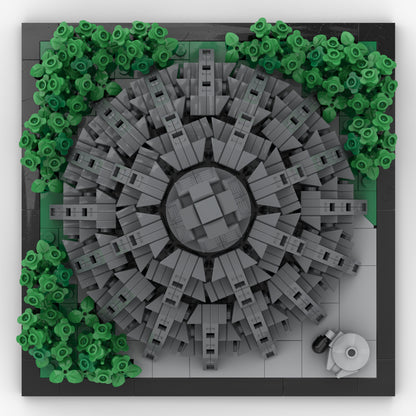 Goat Bricks Star Movie Yavin 4 Rebel Base - Architecture Scale Building Blocks Model