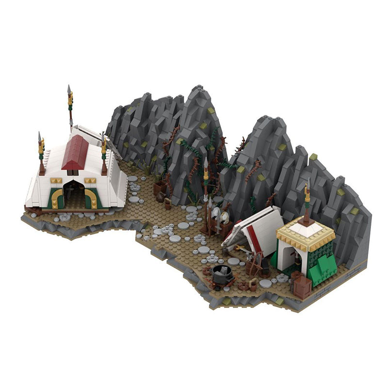 Goat Bricks Marshalling at Dunharrow Building Blocks Model