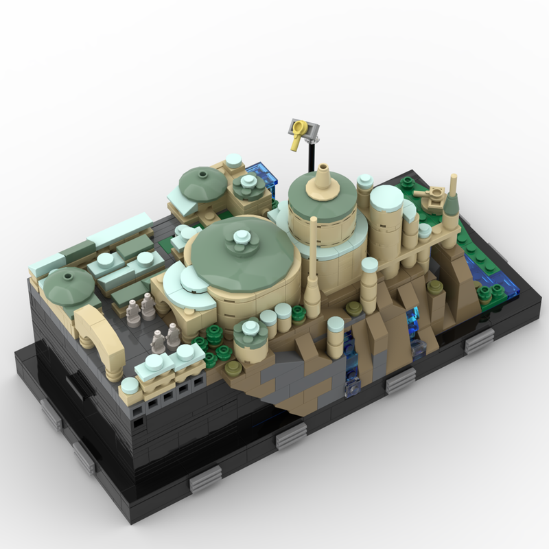 Goat Bricks Star Movie Theed (Architecture Collection) Building Blocks Model