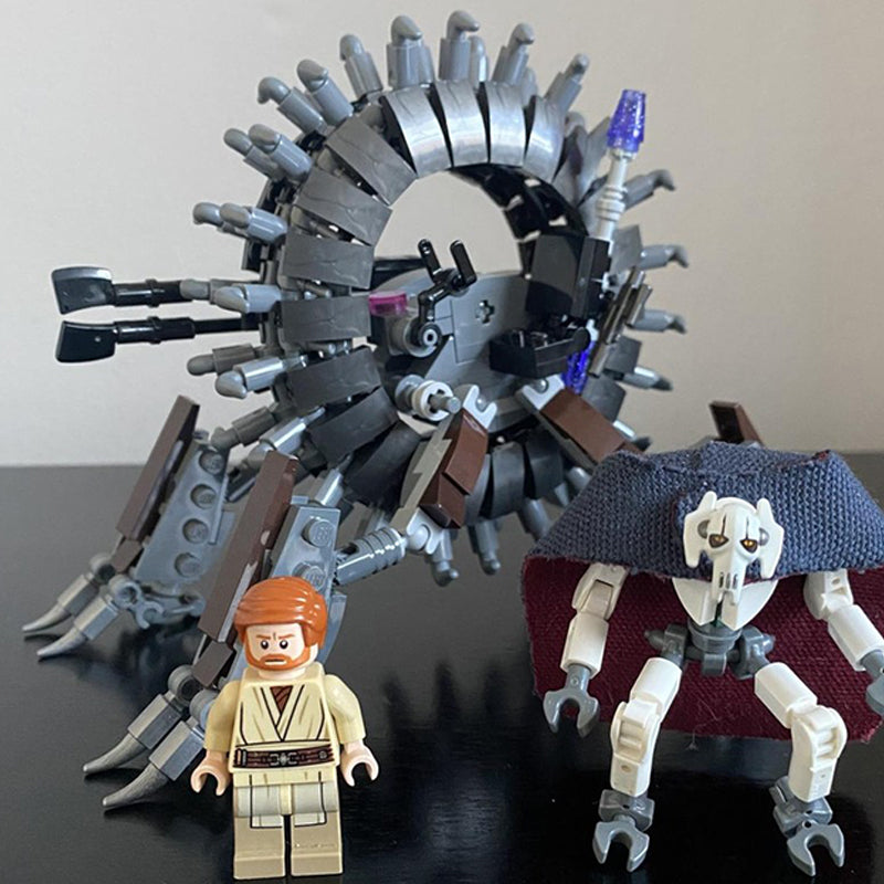 Goat Bricks Star Movie General Grievous Wheel Bike Building Blocks Model