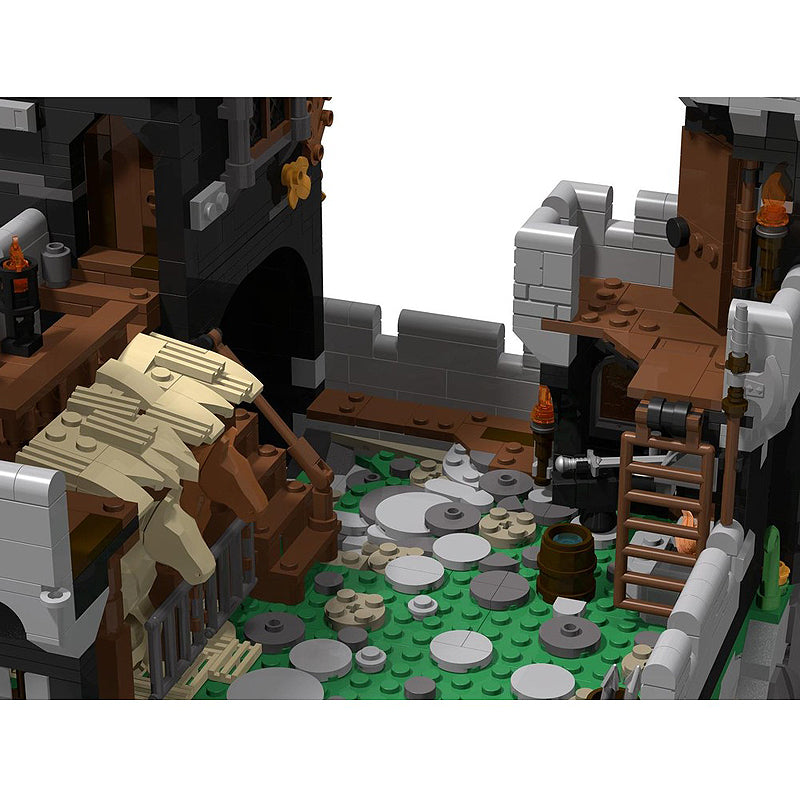 Goat Bricks MOC - 6086 Black Knight's Castle Remake Building Blocks Model
