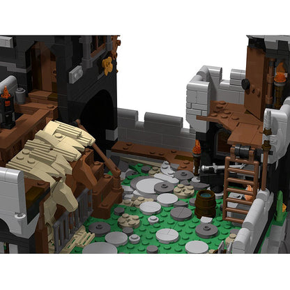Goat Bricks MOC - 6086 Black Knight's Castle Remake Building Blocks Model