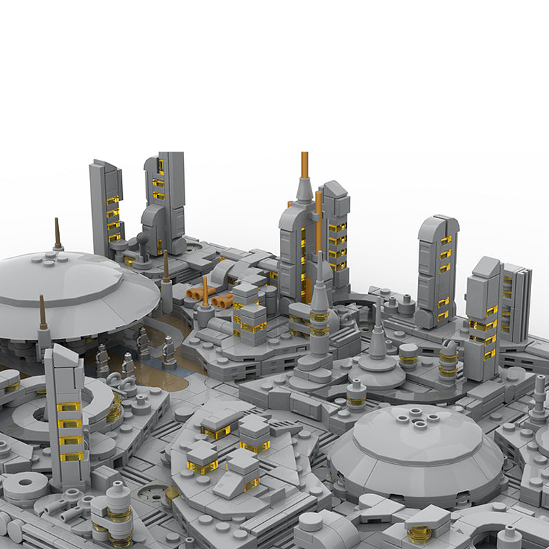 Goat Bricks Coruscant Diorama Building Blocks Model