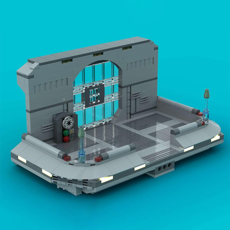 Goat Bricks Star Movie Kamino Entrance Building Blocks Model