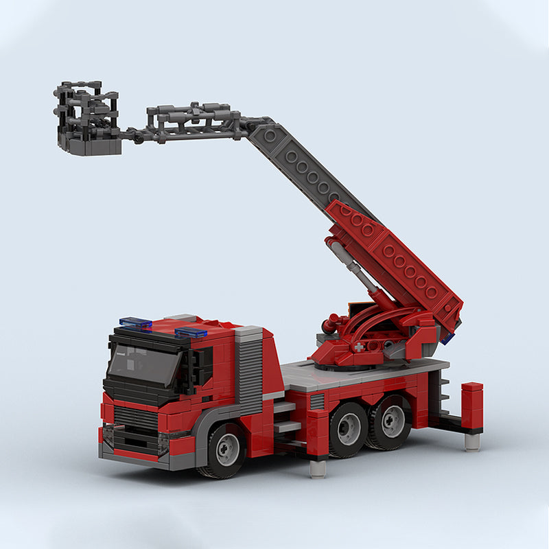 Goat Bricks Deventer Fire Ladder Truck Building Blocks Model