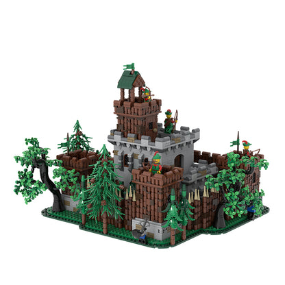 Goat Bricks Forestmen's castle Building Blocks Model