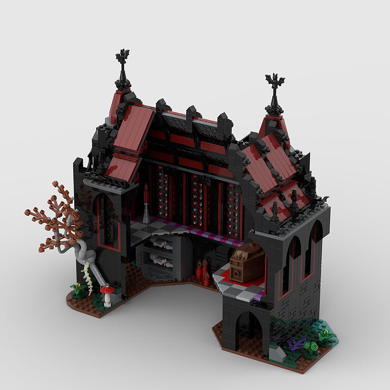 Goat Bricks Night Swamp Tower Building Blocks Model