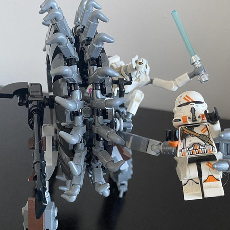 Goat Bricks Star Movie General Grievous Wheel Bike Building Blocks Model