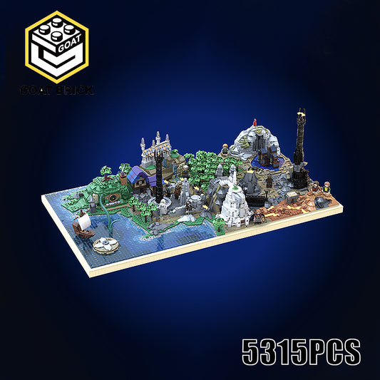 Goat Bricks LOTR - Map of Middle-Earth Building Blocks Model