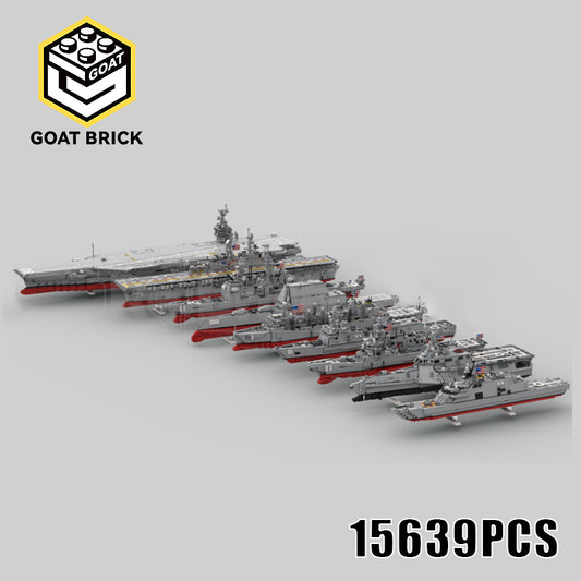Goat Bricks United States Navy Building Blocks Model