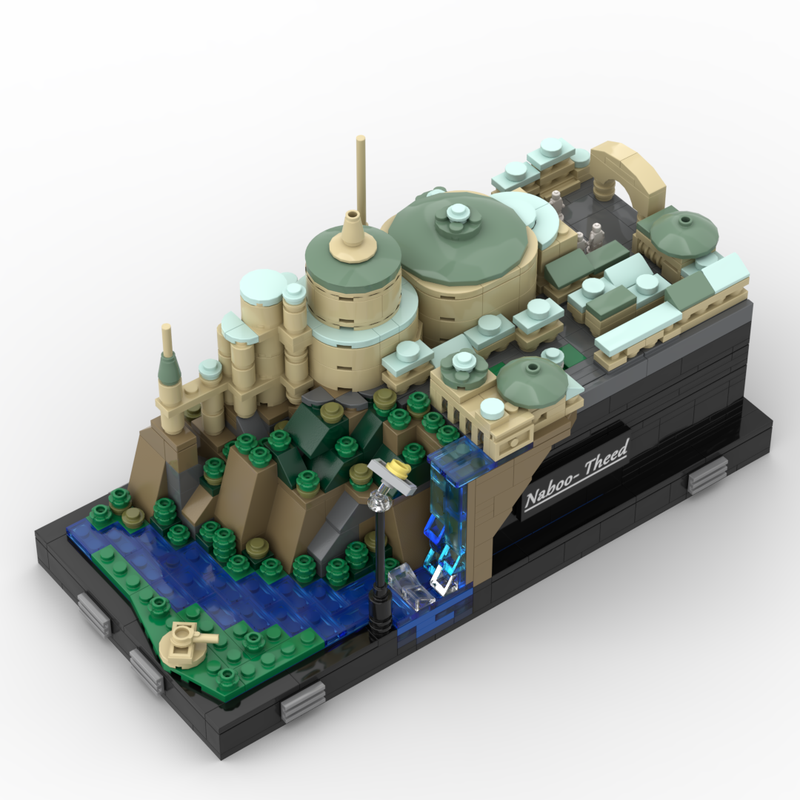 Goat Bricks Star Movie Theed (Architecture Collection) Building Blocks Model