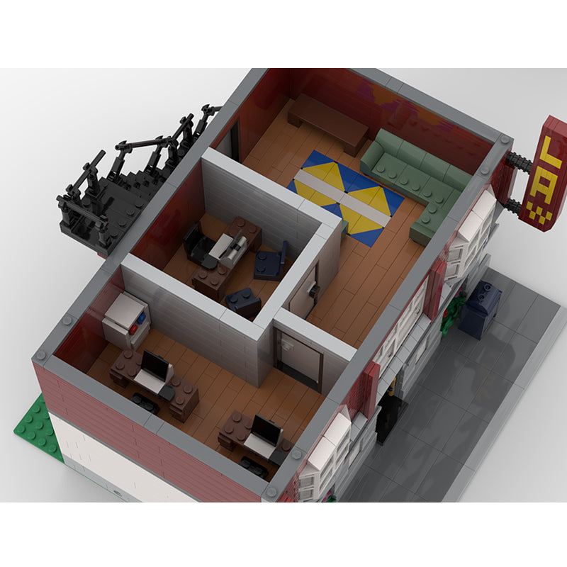 Goat Bricks Post Office Modular Building Building Blocks Model