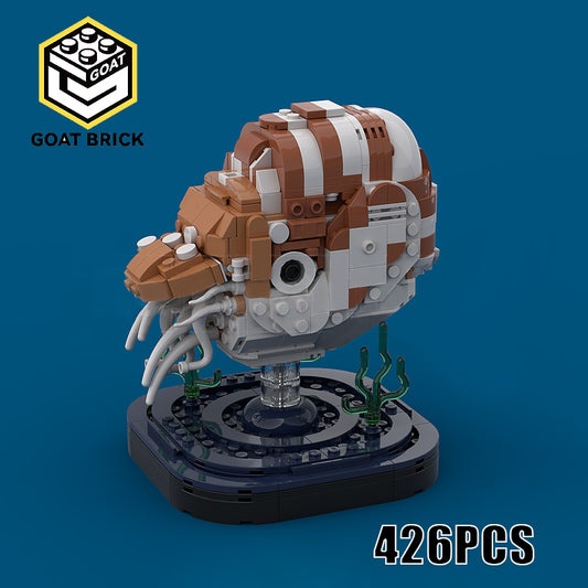 Goat Bricks Chambered Nautilus Building Blocks Model