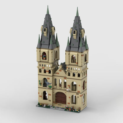Goat Bricks Magical Movie Bell Tower Building Blocks Model