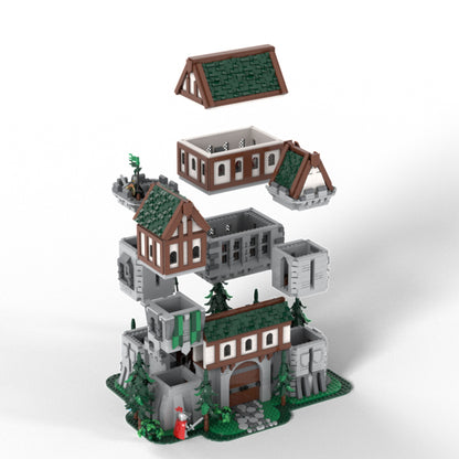 Goat Bricks Green Dragon Knights' Castle Building Blocks Model