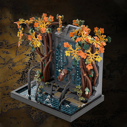 Goat Bricks Doors of Durin-Gates of Moria Building Blocks Model