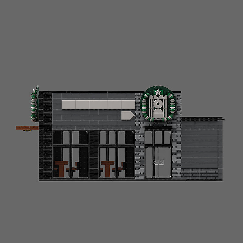 Goat Bricks Starbucks Building Blocks Model