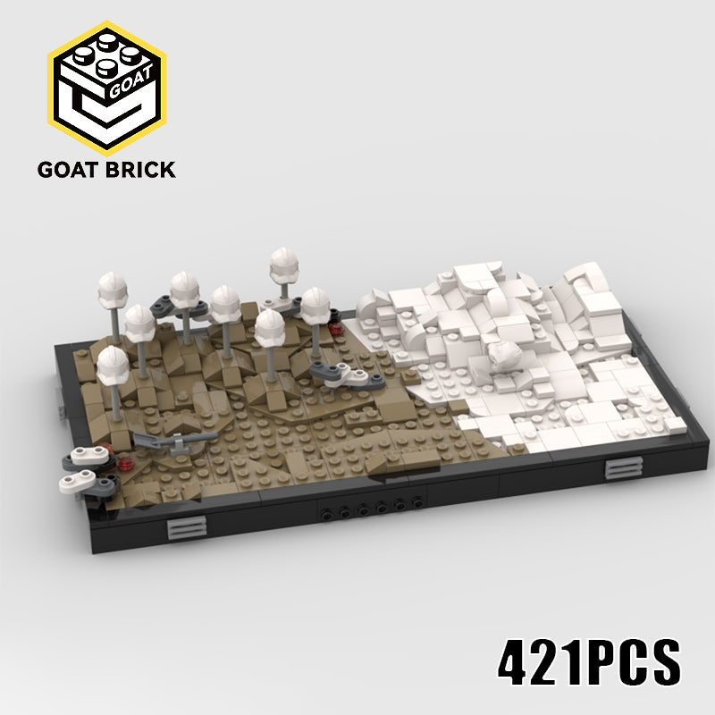 Goat Bricks Star Movie Clone Wars End Scene Building Blocks Model