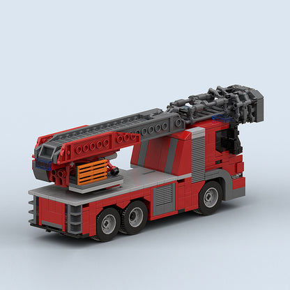 Goat Bricks Deventer Fire Ladder Truck Building Blocks Model