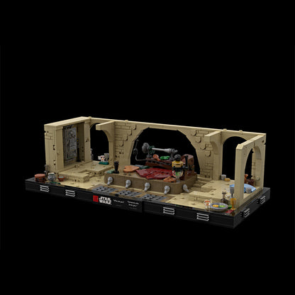 Goat Bricks Star Movie Jabba's Throne Room Diorama Building Blocks Model