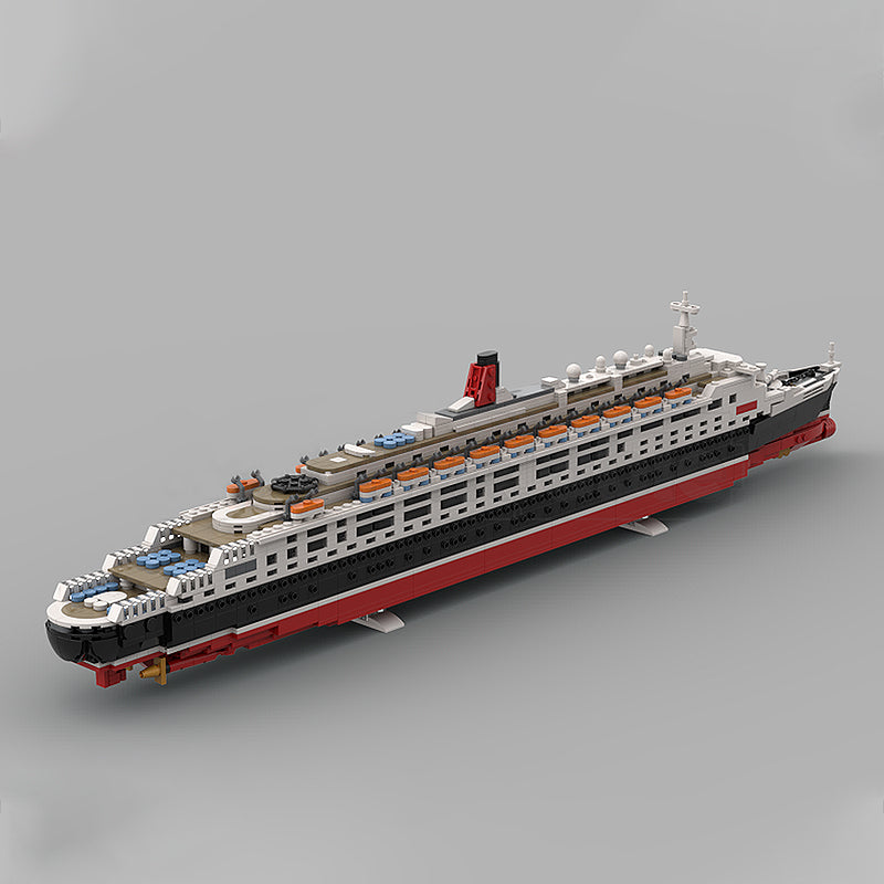 Goat Bricks RMS Queen Elizabeth 2 Building Blocks Model