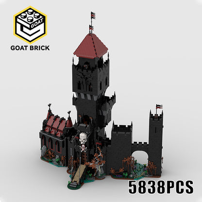 Goat Bricks Night Swamp Tower Building Blocks Model