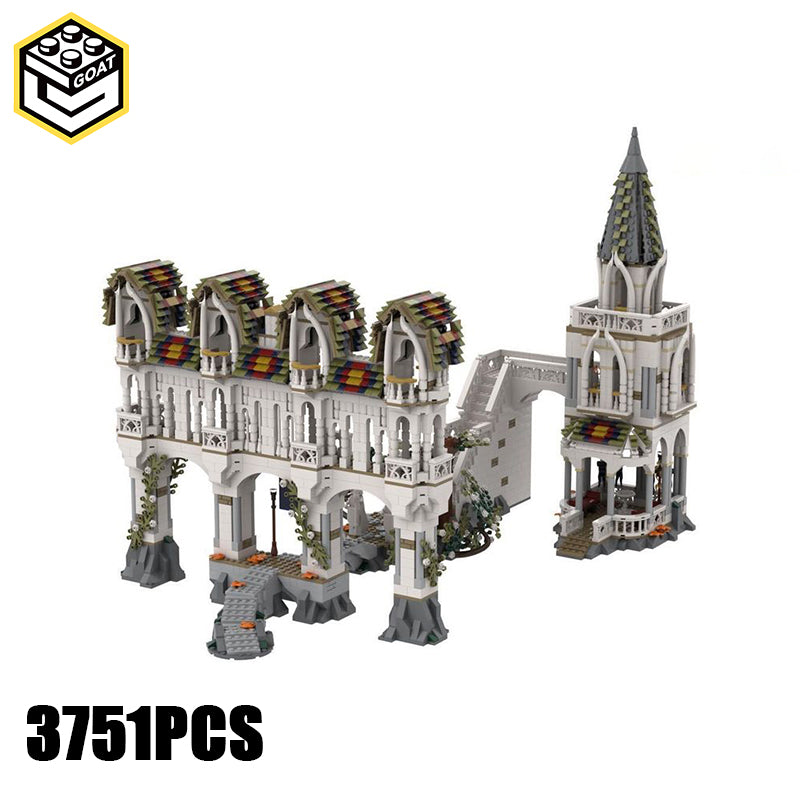 Goat Bricks UCS Rivendell - Gates of Imladris Building Blocks Model