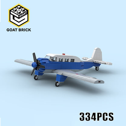 Goat Bricks Vintage Personal Airplane Building Blocks Model