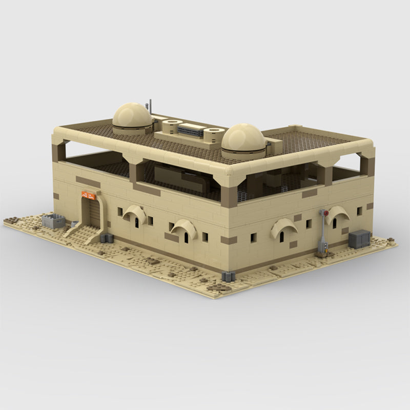 Goat Bricks Star Movie Tatooine Two Story House Building Blocks Model