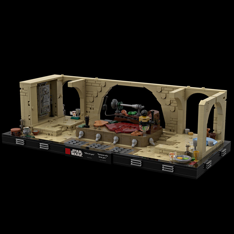 Goat Bricks Star Movie Jabba's Throne Room Diorama Building Blocks Model