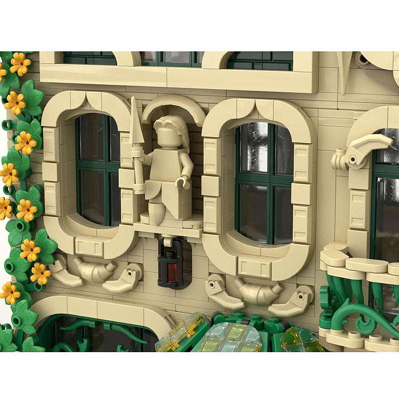 Goat Bricks City Modular #11 - The Verdant Atelier Building Blocks Model