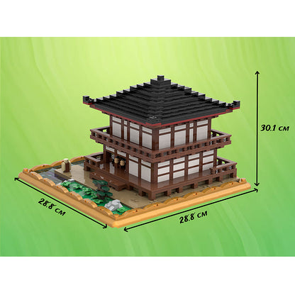 Goat Bricks Zen Temple Building Blocks Model